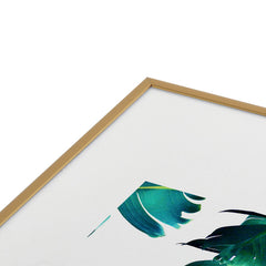 83 Oranges Banana Leaf Crush Metal Framed Art Print