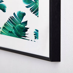 83 Oranges Banana Leaf Crush Metal Framed Art Print