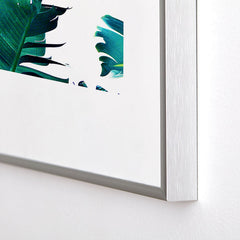 83 Oranges Banana Leaf Crush Metal Framed Art Print