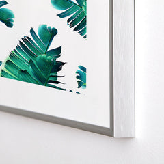 83 Oranges Banana Leaf Crush Metal Framed Art Print