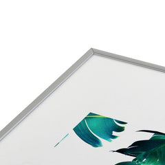 83 Oranges Banana Leaf Crush Metal Framed Art Print