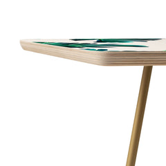 83 Oranges Banana Leaf Crush Side Table