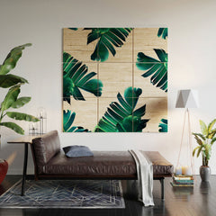 83 Oranges Banana Leaf Crush Wood Wall Mural