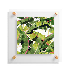 83 Oranges Banana Leaf Salad Floating Acrylic Print