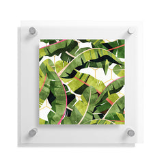 83 Oranges Banana Leaf Salad Floating Acrylic Print