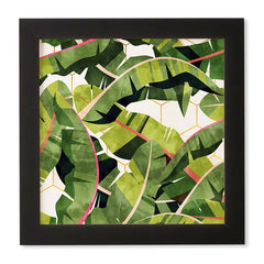 83 Oranges Banana Leaf Salad Framed Wall Art