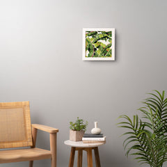 83 Oranges Banana Leaf Salad Framed Wall Art