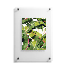 83 Oranges Banana Leaf Salad Floating Acrylic Print