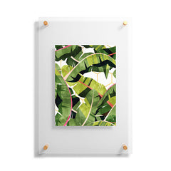 83 Oranges Banana Leaf Salad Floating Acrylic Print