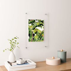83 Oranges Banana Leaf Salad Floating Acrylic Print