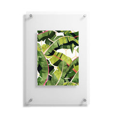 83 Oranges Banana Leaf Salad Floating Acrylic Print