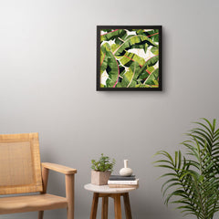 83 Oranges Banana Leaf Salad Framed Wall Art