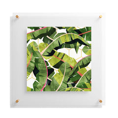 83 Oranges Banana Leaf Salad Floating Acrylic Print