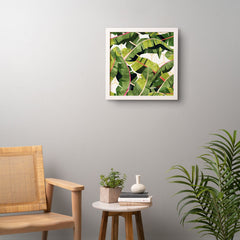 83 Oranges Banana Leaf Salad Framed Wall Art
