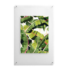 83 Oranges Banana Leaf Salad Floating Acrylic Print