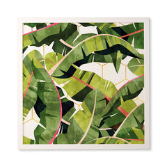 83 Oranges Banana Leaf Salad Framed Wall Art