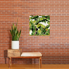 83 Oranges Banana Leaf Salad Art Print