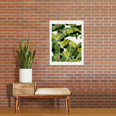83 Oranges Banana Leaf Salad Art Print