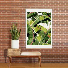 83 Oranges Banana Leaf Salad Art Print