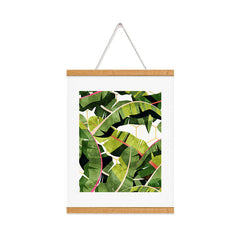 83 Oranges Banana Leaf Salad Art Print