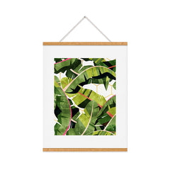 83 Oranges Banana Leaf Salad Art Print