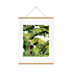 83 Oranges Banana Leaf Salad Art Print