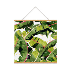 83 Oranges Banana Leaf Salad Art Print