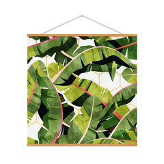 83 Oranges Banana Leaf Salad Art Print
