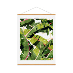 83 Oranges Banana Leaf Salad Art Print