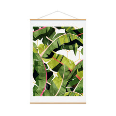 83 Oranges Banana Leaf Salad Art Print