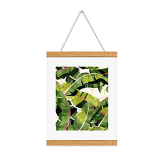 83 Oranges Banana Leaf Salad Art Print