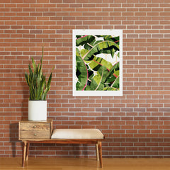 83 Oranges Banana Leaf Salad Art Print