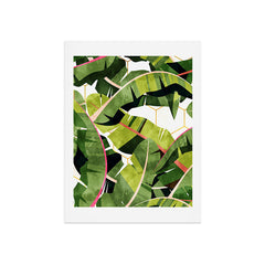 83 Oranges Banana Leaf Salad Art Print
