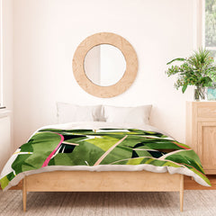 83 Oranges Banana Leaf Salad Duvet Cover