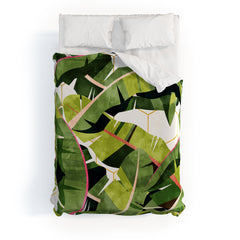 83 Oranges Banana Leaf Salad Duvet Cover