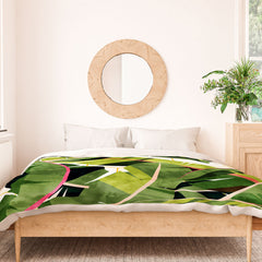 83 Oranges Banana Leaf Salad Duvet Cover