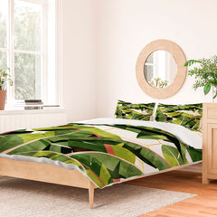 83 Oranges Banana Leaf Salad Duvet Cover
