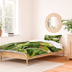 83 Oranges Banana Leaf Salad Duvet Cover