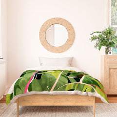 83 Oranges Banana Leaf Salad Duvet Cover