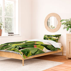 83 Oranges Banana Leaf Salad Duvet Cover