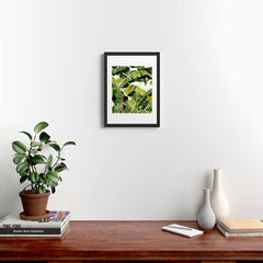 83 Oranges Banana Leaf Salad Framed Art Print
