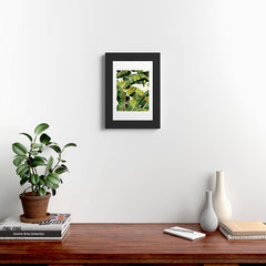 83 Oranges Banana Leaf Salad Framed Art Print