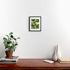 83 Oranges Banana Leaf Salad Framed Art Print