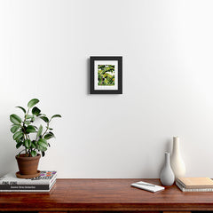 83 Oranges Banana Leaf Salad Framed Art Print