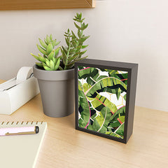 83 Oranges Banana Leaf Salad Framed Mini Art Print