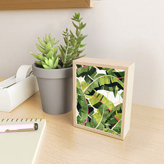 83 Oranges Banana Leaf Salad Framed Mini Art Print