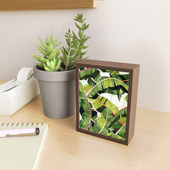 83 Oranges Banana Leaf Salad Framed Mini Art Print