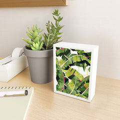 83 Oranges Banana Leaf Salad Framed Mini Art Print