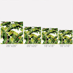 83 Oranges Banana Leaf Salad Throw Pillow