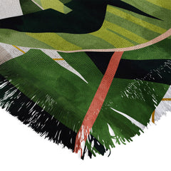 83 Oranges Banana Leaf Salad Throw Blanket